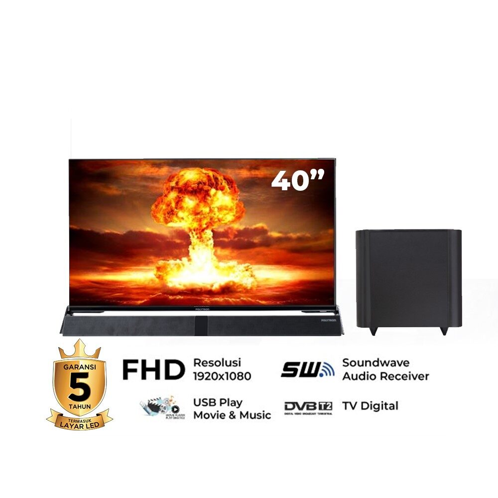 LED Cinemax Soundbar Digital TV PLD 40BV8958 – Produk TKDN